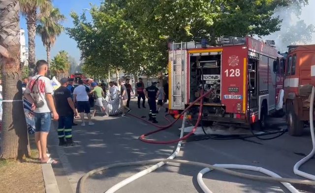 Zjarri masiv përfshin sërish tregun ambulant në plazhin e