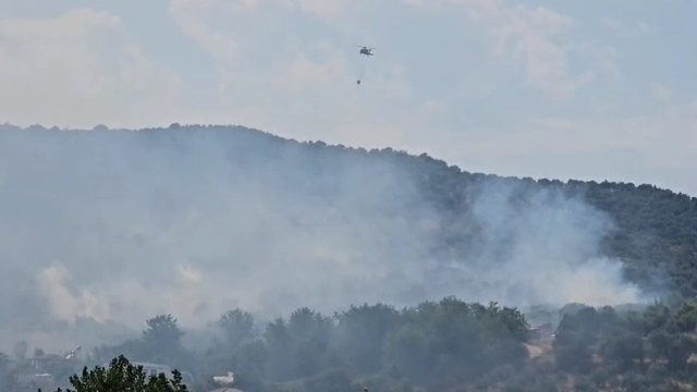 Zjarr i madh në Poshnje të Dimalit, rrezikohen shtëpitë!