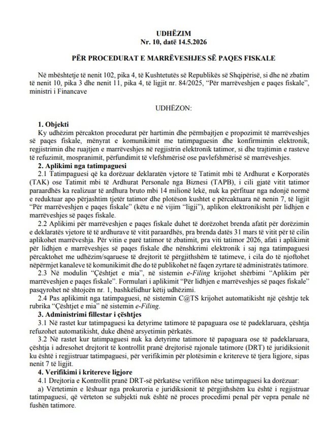 Hyn në fuqi Paketa e Paqes fiskale! Do të fshihen 2 mld euro borxhe