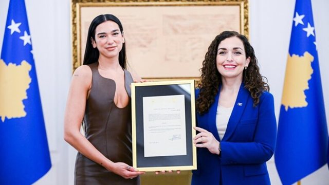 Dua Lipa merr nënshtetësinë e Kosovës, presidentja Osmani: