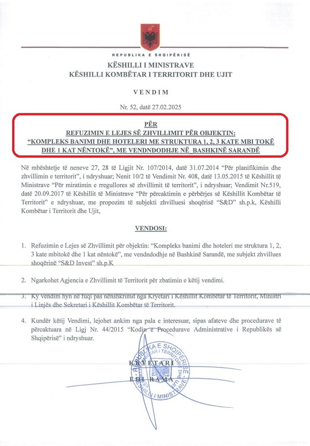 Rama i bën “bllok” mikut të Veliajt, i refuzon dy leje
