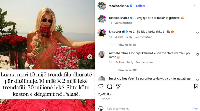 Shpenzimet/ '20 milion lekë trendafila’, moderatori i njohur