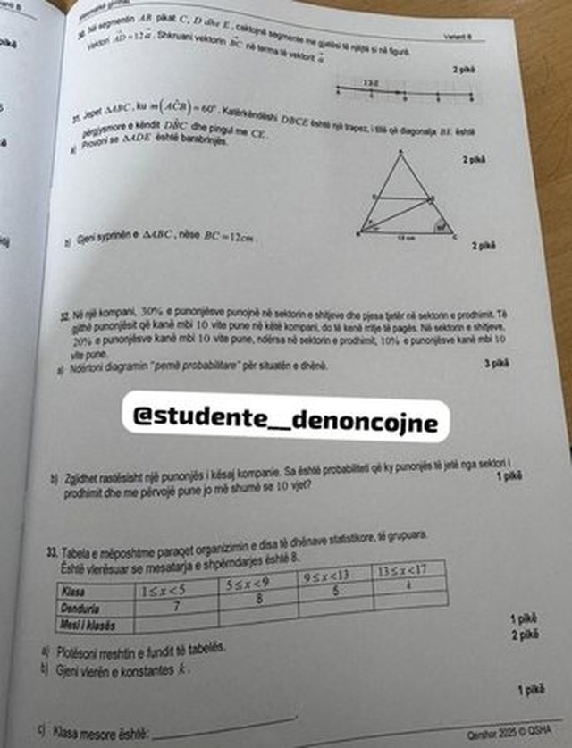 Përfundon në “Instagram”/ Matura Shtetërore: As 30