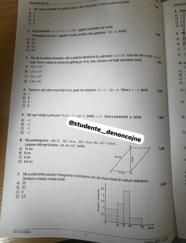Përfundon në “Instagram”/ Matura Shtetërore: As 30
