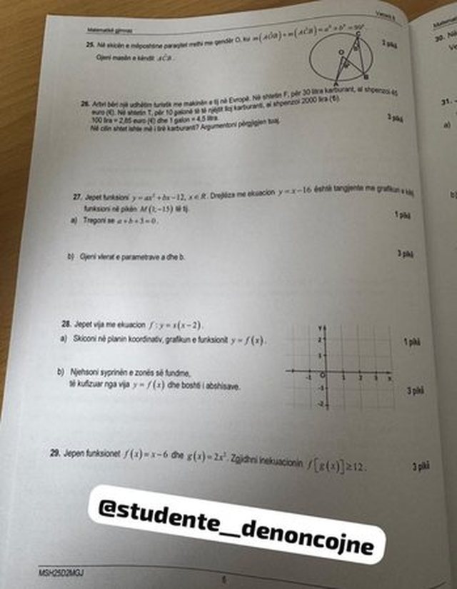 Përfundon në “Instagram”/ Matura Shtetërore: As 30