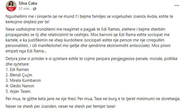 U emërua zv.Ministre e Brendshme, Silva Caka e quante Ramën