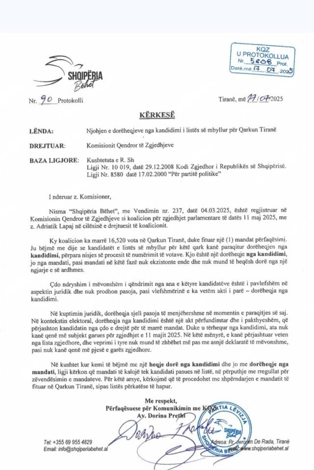 “Lufta” për mandatin/ Lapaj shkresë KQZ: Revokimet e